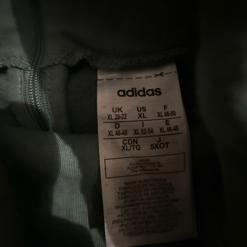 Adidas Womens Mock Neck Quarter Zip Sweatshirt Green Size XL - Picture 3 of 5